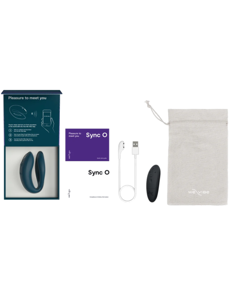 WE VIBE SYNC 2 VIBRADOR AJUSTABLE PARA PAREJAS VERDE TERCIOPELO