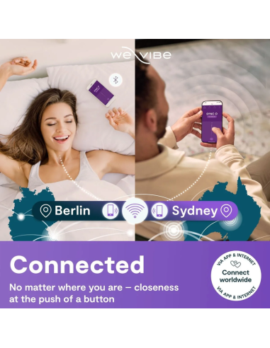 WE VIBE SYNC 2 VIBRADOR AJUSTABLE PARA PAREJAS VERDE TERCIOPELO