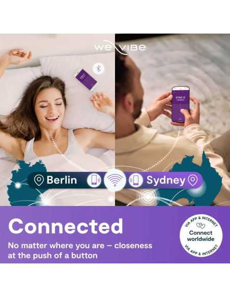 WE VIBE SYNC 2 VIBRADOR AJUSTABLE PARA PAREJAS VERDE TERCIOPELO