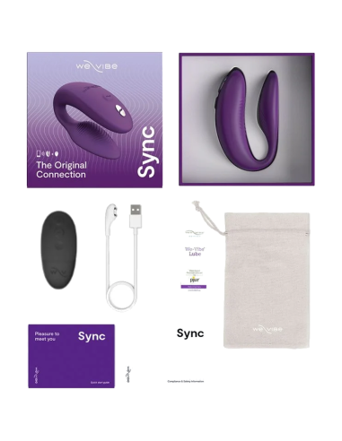 WE VIBE SYNC 2 VIBRADOR AJUSTABLE PARA PAREJAS PARPURA