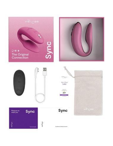 WE VIBE SYNC 2 VIBRADOR AJUSTABLE PARA PAREJAS ROSA