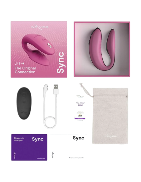 WE VIBE SYNC 2 VIBRADOR AJUSTABLE PARA PAREJAS ROSA