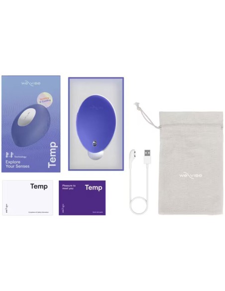 WE VIBE TEMP VIBRADOR CON FUNCIAN DE CALOR Y FRAO AZUL LAVANDA
