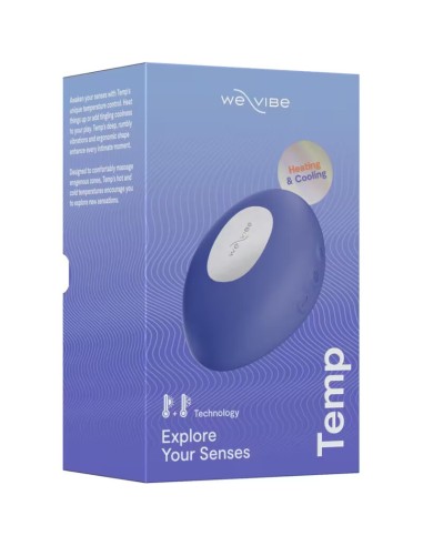 WE VIBE TEMP VIBRADOR CON FUNCIAN DE CALOR Y FRAO AZUL LAVANDA