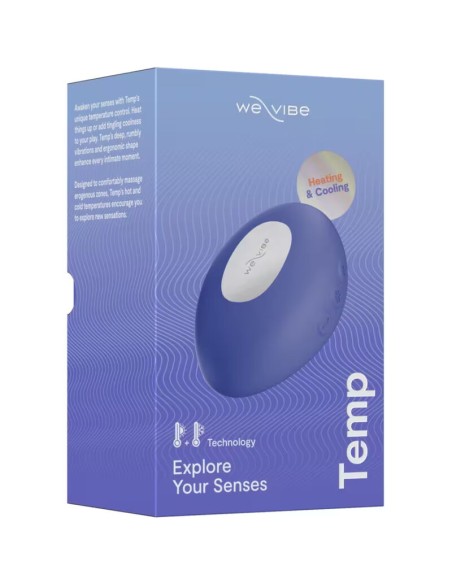 WE VIBE TEMP VIBRADOR CON FUNCIAN DE CALOR Y FRAO AZUL LAVANDA