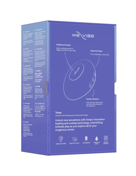 WE VIBE TEMP VIBRADOR CON FUNCIAN DE CALOR Y FRAO AZUL LAVANDA