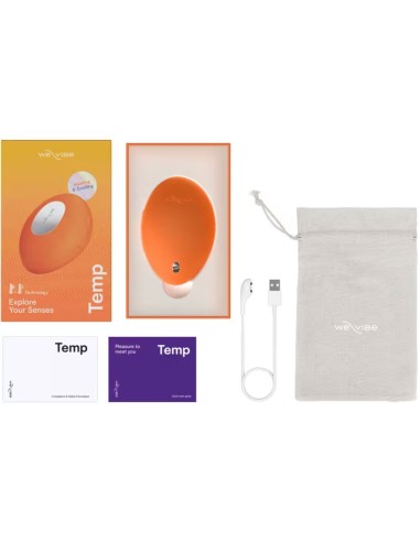WE VIBE TEMP VIBRADOR CON FUNCIAN DE CALOR Y FRAO MANDARINA