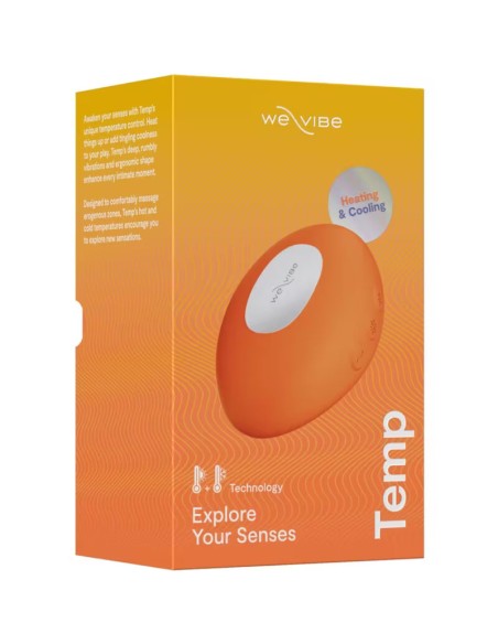 WE VIBE TEMP VIBRADOR CON FUNCIAN DE CALOR Y FRAO MANDARINA