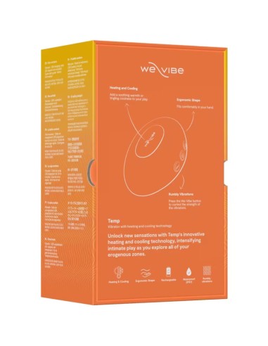 WE VIBE TEMP VIBRADOR CON FUNCIAN DE CALOR Y FRAO MANDARINA