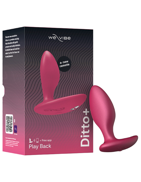 WE VIBE DITTO PLUG ANAL VIBRADOR ROSA