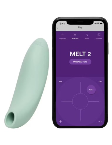 WE VIBE MELT 2 ESTIMULADOR CLITORIANO POR ONDAS DE AIRE VERDE SALVIA