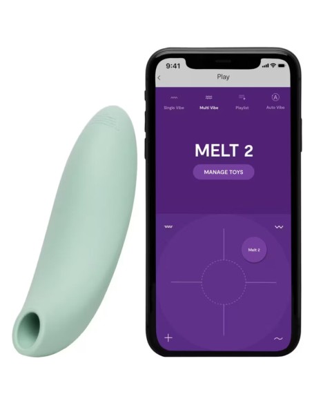 WE VIBE MELT 2 ESTIMULADOR CLITORIANO POR ONDAS DE AIRE VERDE SALVIA
