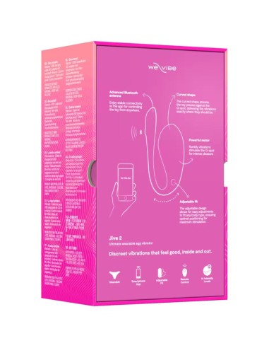 WE VIBE JIVE 2 VIBRADOR HUEVO PONIBLE ROSA ELACTRICO