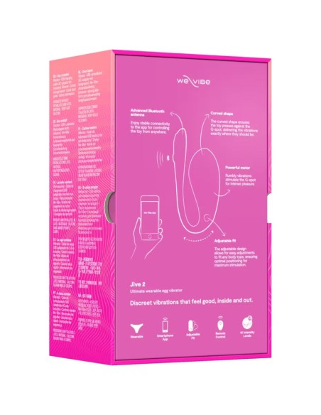 WE VIBE JIVE 2 VIBRADOR HUEVO PONIBLE ROSA ELACTRICO