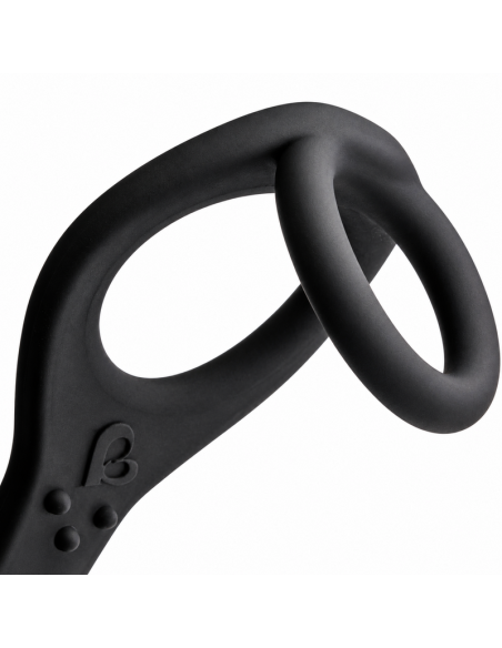 ROCKS OFF RO ZEN ESTIMULADOR PROSTATICO VIBRADOR CON DOBLE ANILLO 7 VELOCIDADES NEGRO