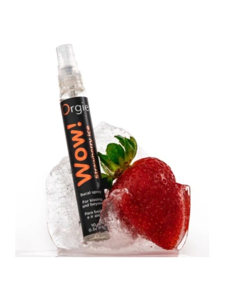 ORGIE WOW STRAWBERRY ICE SPRAY BUCAL BESABLE EFECTO FRAO 10 ML