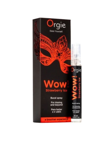 ORGIE WOW STRAWBERRY ICE SPRAY BUCAL BESABLE EFECTO FRAO 10 ML