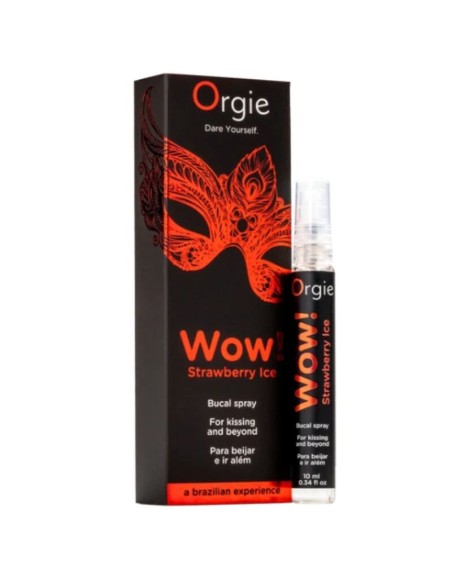 ORGIE WOW STRAWBERRY ICE SPRAY BUCAL BESABLE EFECTO FRAO 10 ML