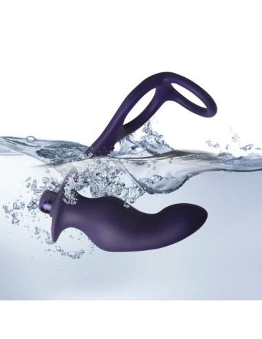 ROCKS OFF NOVA ZENTURIAN PLUG PROSTATICO VIBRADOR CON ANILLOS 16 MODOS AZUL OSCURO
