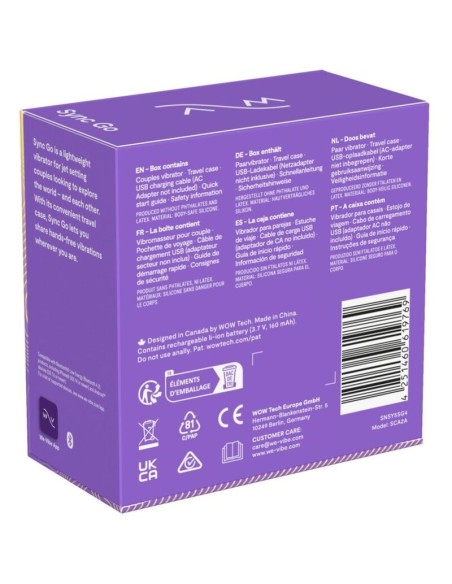 WE VIBE SYNC GO ESTIMULADOR DUAL VIOLETA