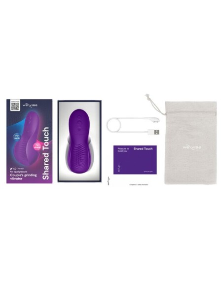 WE VIBE SHARED TOUCH VIBRADOR PARA PAREJAS DE DOBLE CARA PARPURA