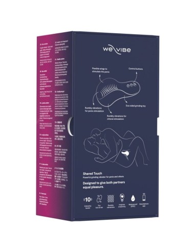 WE VIBE SHARED TOUCH VIBRADOR PARA PAREJAS DE DOBLE CARA PARPURA