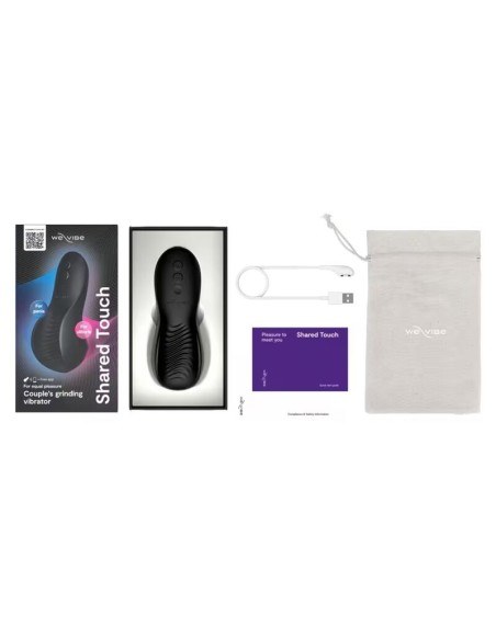 WE VIBE SHARED TOUCH VIBRADOR PARA PAREJAS DE DOBLE CARA NEGRO