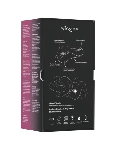 WE VIBE SHARED TOUCH VIBRADOR PARA PAREJAS DE DOBLE CARA NEGRO