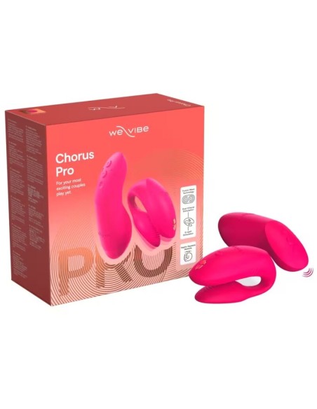 WE VIBE CHORUS PRO VIBRADOR PREMIUM PARA PAREJAS ROSA ELACTRICO
