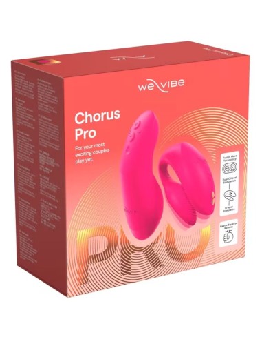 WE VIBE CHORUS PRO VIBRADOR PREMIUM PARA PAREJAS ROSA ELACTRICO