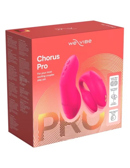 WE VIBE CHORUS PRO VIBRADOR PREMIUM PARA PAREJAS ROSA ELACTRICO