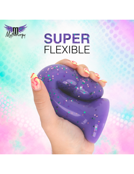 MYTHOLOGY LYRA 10 DILDO DE SILICONA 17 CM A 36 CM MORADO MOTEADO