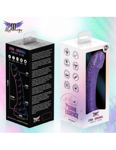 MYTHOLOGY LYRA 10 DILDO DE SILICONA 17 CM A 36 CM MORADO MOTEADO