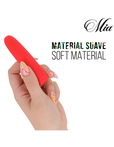 MIA LUCY ELLEN MINI VIBRADOR RECARGABLE USB ROJO