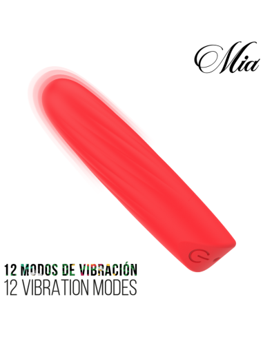 MIA LUCY ELLEN MINI VIBRADOR RECARGABLE USB ROJO
