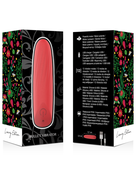 MIA LUCY ELLEN MINI VIBRADOR RECARGABLE USB ROJO