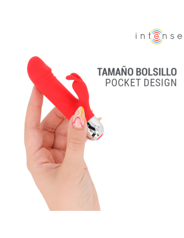 INTENSE MIKE MINI VIBRADOR RABBIT RECARGABLE USB ROJO