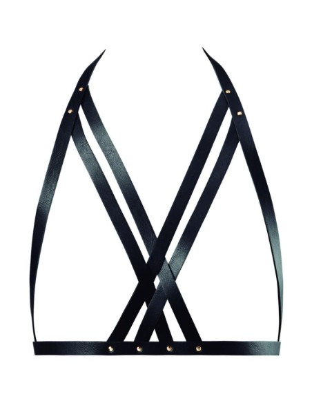 BIJOUX INDISCRETS MAZE SUJETADOR CON CORREAS NEGRO