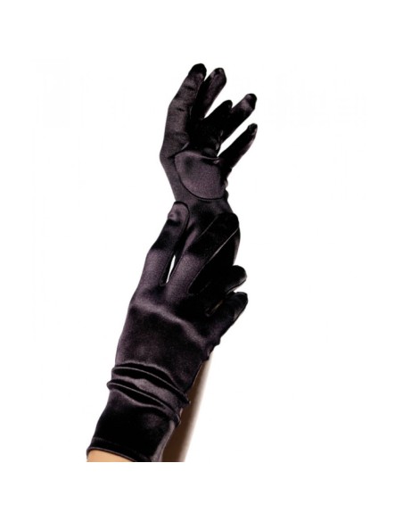 LEGAVENUE GUANTES SATIN NEGRO