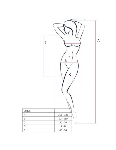 PASSION WOMAN BS025 BODYSTOCKING ESTILO VESTIDO BLANCO TALLA UNICA