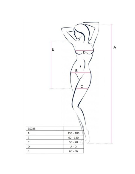 PASSION WOMAN BS025 BODYSTOCKING ESTILO VESTIDO BLANCO TALLA UNICA