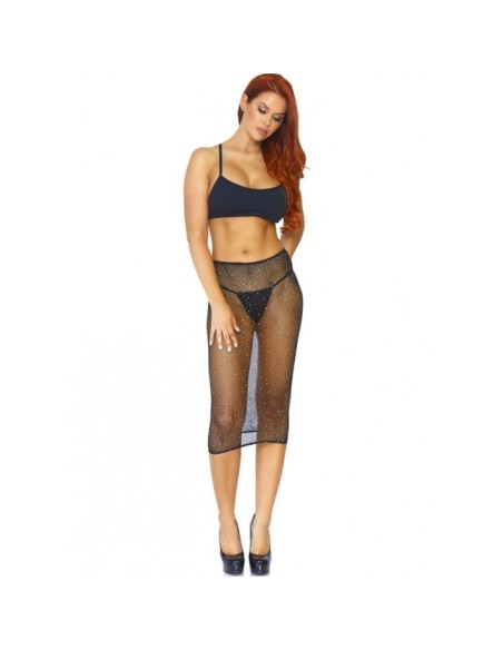 LEG AVENUE VESTIDO CONVERTIBLE DE TUBO NEGRO TU