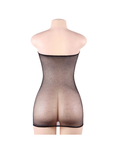 QUEEN LINGERIE VESTIDO CUERPO DE RED CON BRILLANTES S L