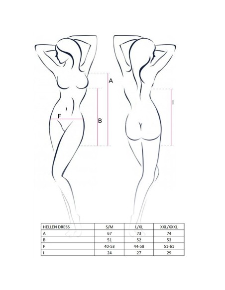 PASSION WOMAN HELLEN VESTIDO Y TANGA TALLA S M