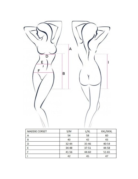 PASSION WOMAN MADDIE CORSET NEGRO TALLA S M