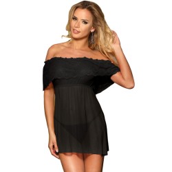 SUBBLIME VESTIDO CORTO TANGA NEGRO L XL 2
