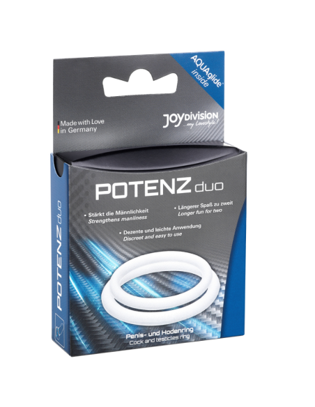 POTENZ DUO ANILLOS PENE TALLA M BLANCO