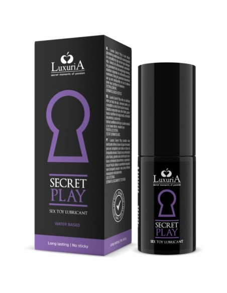 LUXURIA LUBRICANTE PARA JUGUETES SECRET PLAY 30 ML