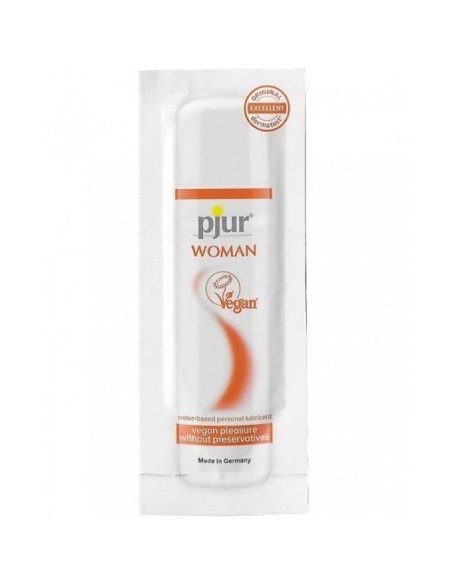 PJUR WOMAN VEGAN LUBRICANTE BASE AGUA 2 ML