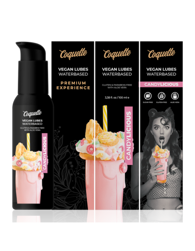COQUETTE PREMIUM EXPERIENCE LUBRICANTE VEGANO CANDYLICIOUS 100ML